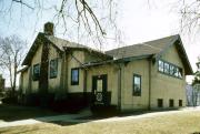 112 S DICKASON BLVD (AKA 223 W JAMES ST), a Prairie School library, built in Columbus, Wisconsin in 1912.
