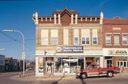 103-107 N MONROE ST, a Commercial Vernacular general store, built in Waterloo, Wisconsin in 1885.