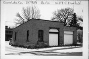 CA 117 E FRANKLIN ST, a Astylistic Utilitarian Building blacksmith shop, built in Berlin, Wisconsin in 1895.