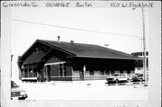 155 W FRANKLIN ST, a Prairie School depot, built in Berlin, Wisconsin in 1909.