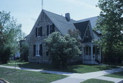 112 S MILWAUKEE AVE, a Early Gothic Revival house, built in Fort Atkinson, Wisconsin in 1857.