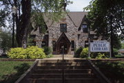 120 E MADISON ST, a Early Gothic Revival library, built in Lake Mills, Wisconsin in 1902.