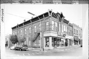 103-107 N MONROE ST, a Commercial Vernacular general store, built in Waterloo, Wisconsin in 1885.