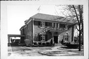 213 S 5TH, a Colonial Revival/Georgian Revival funeral parlor, built in Watertown, Wisconsin in 1930.