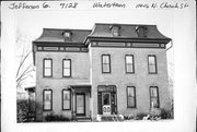 114-116 N CHURCH ST, a Second Empire house, built in Watertown, Wisconsin in 1877.