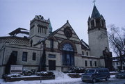 831 MAIN ST, a Romanesque Revival church, built in La Crosse, Wisconsin in 1898.