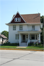 323 N. Madison St., a Side Gabled house, built in Lancaster, Wisconsin in 1900.