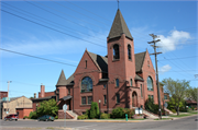 214 VAUGHN AVE, a Romanesque Revival church, built in Ashland, Wisconsin in 1897.
