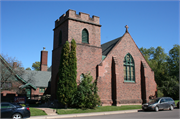 620 3RD ST W, a Late Gothic Revival church, built in Ashland, Wisconsin in 1904.