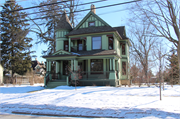 310 MULBERRY ST, a Queen Anne house, built in Lake Mills, Wisconsin in 1897.