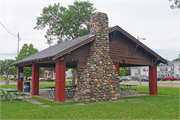 300 E. Wisconsin, a Side Gabled pavilion, built in Portage, Wisconsin in 1924.