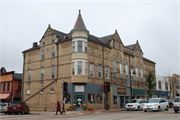 109-117 E MAIN ST, a Queen Anne opera house/concert hall, built in Mount Horeb, Wisconsin in 1895.