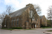 406 GRANT ST, a Late Gothic Revival church, built in Wausau, Wisconsin in 1927.