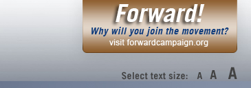 Select a text size.