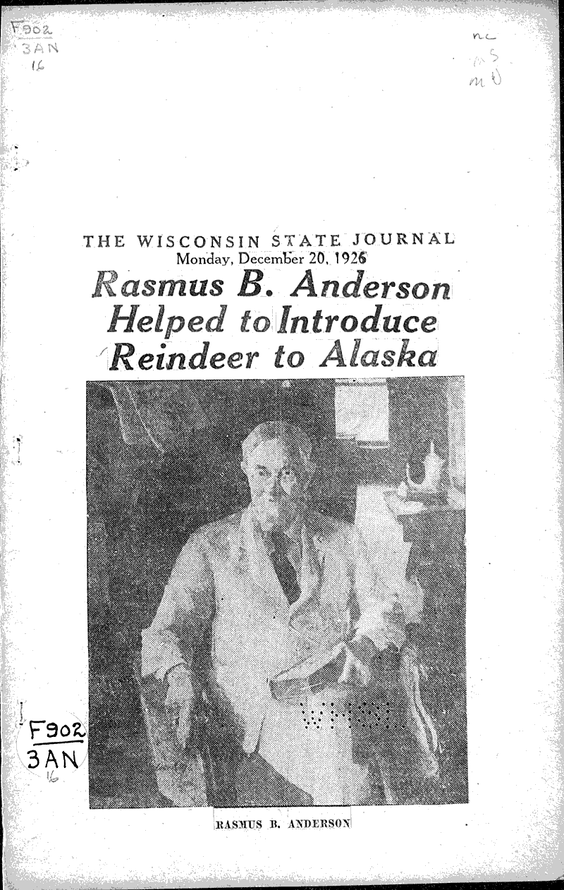  Source: Wisconsin State Journal Date: 1926-12-20