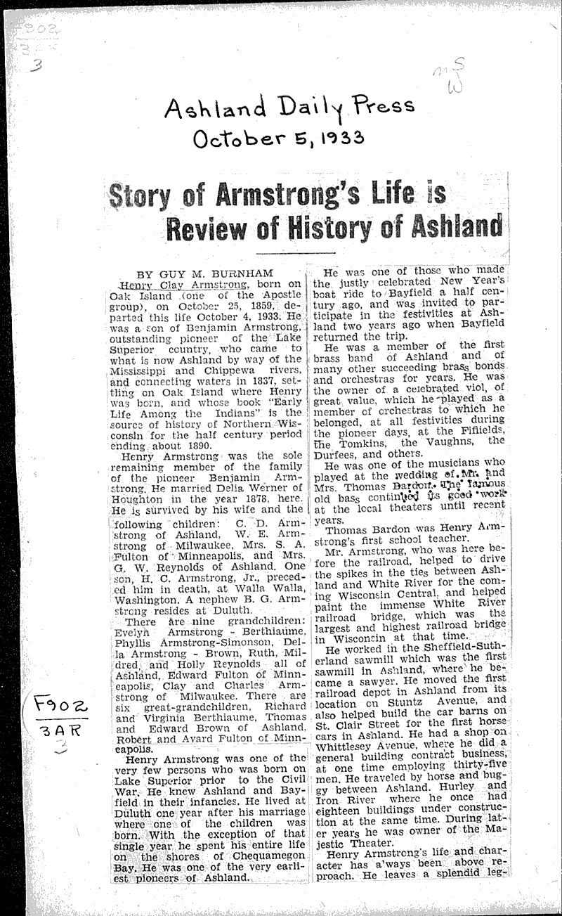  Source: Ashland Daily Press Topics: Education Date: 1933-10-05