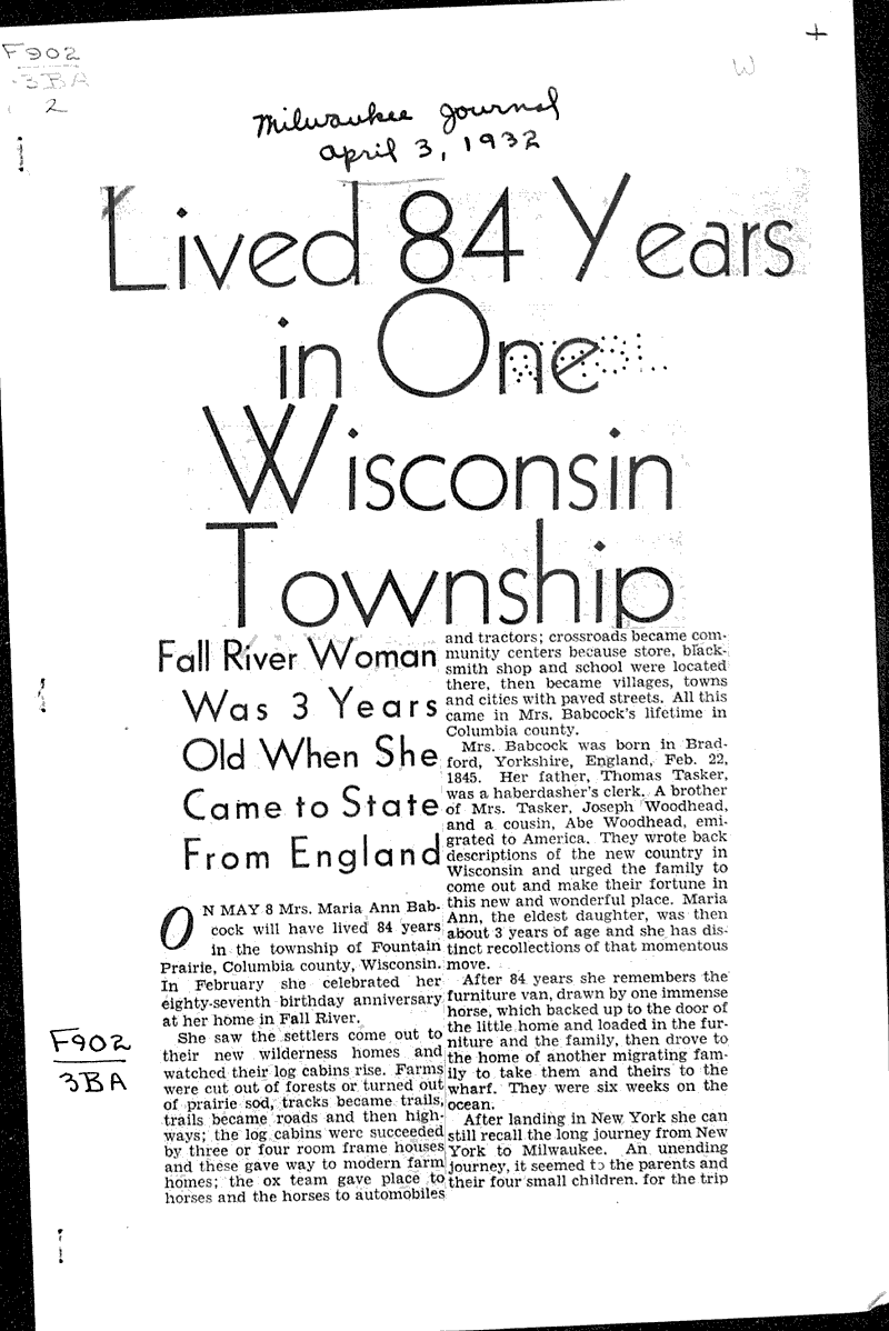  Source: Milwaukee Journal Topics: Education Date: 1932-04-03