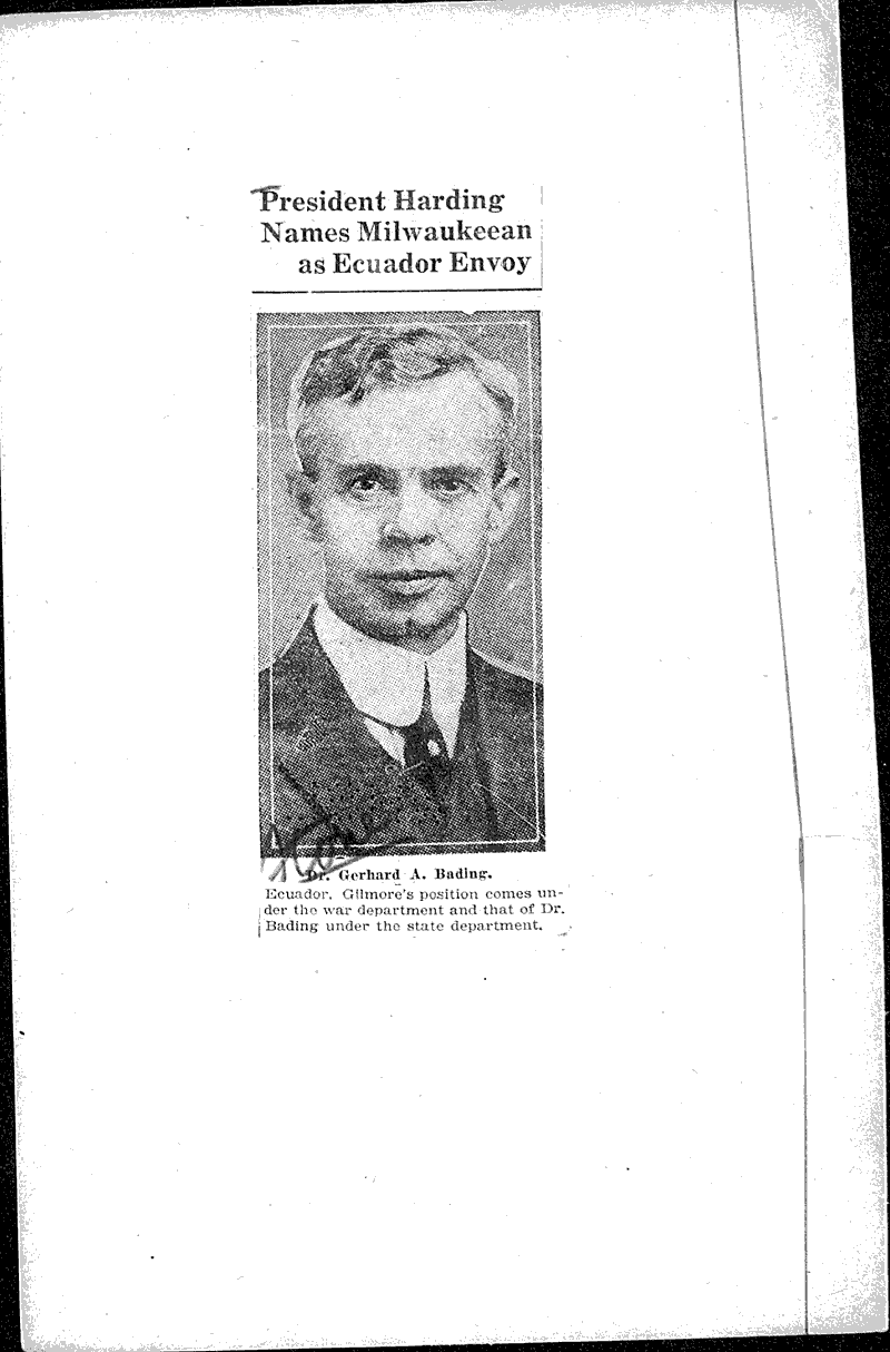  Source: Milwaukee Sentinel Topics: Government and Politics Date: 1922-03-05