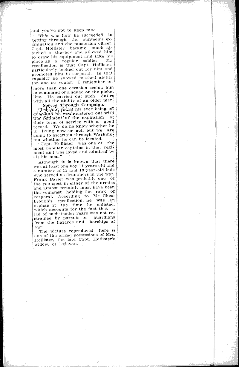 Source: Beloit Daily News Topics: Civil War Date: 1917-05-16