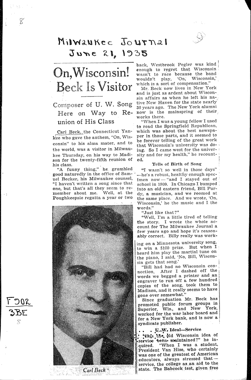 Source: Milwaukee Journal Topics: Art and Music Date: 1935-06-21