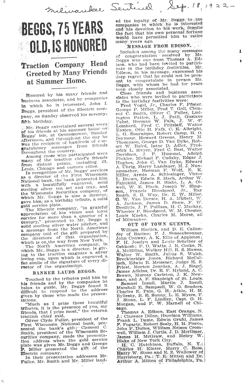  Source: Milwaukee Sentinel Topics: Industry Date: 1922-09-18