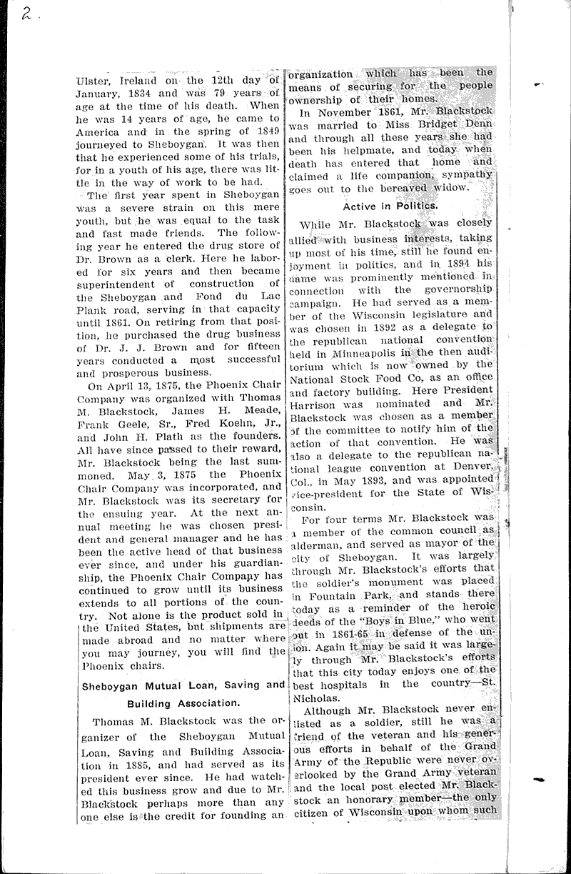  Source: Sheboygan Telegram Topics: Government and Politics Date: 1913-02-28