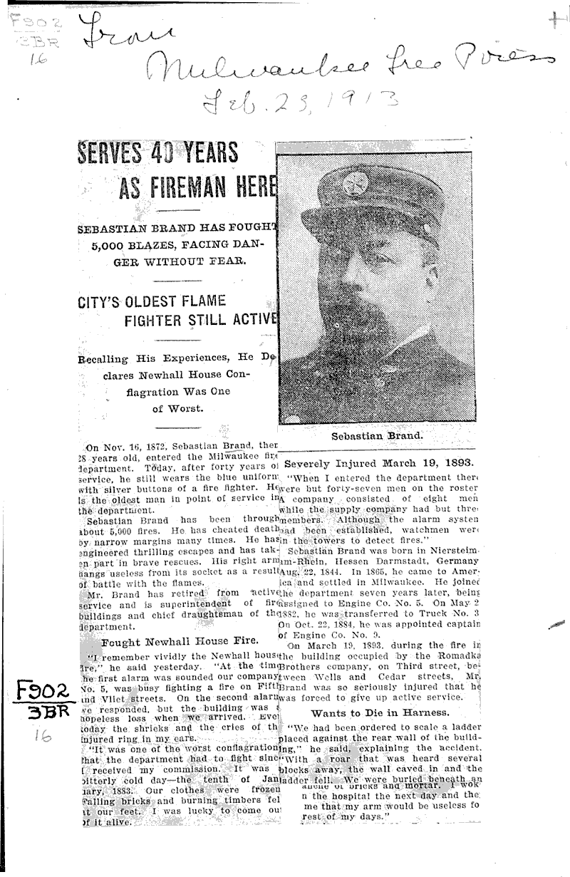  Source: Milwaukee Free Press Date: 1913-02-23