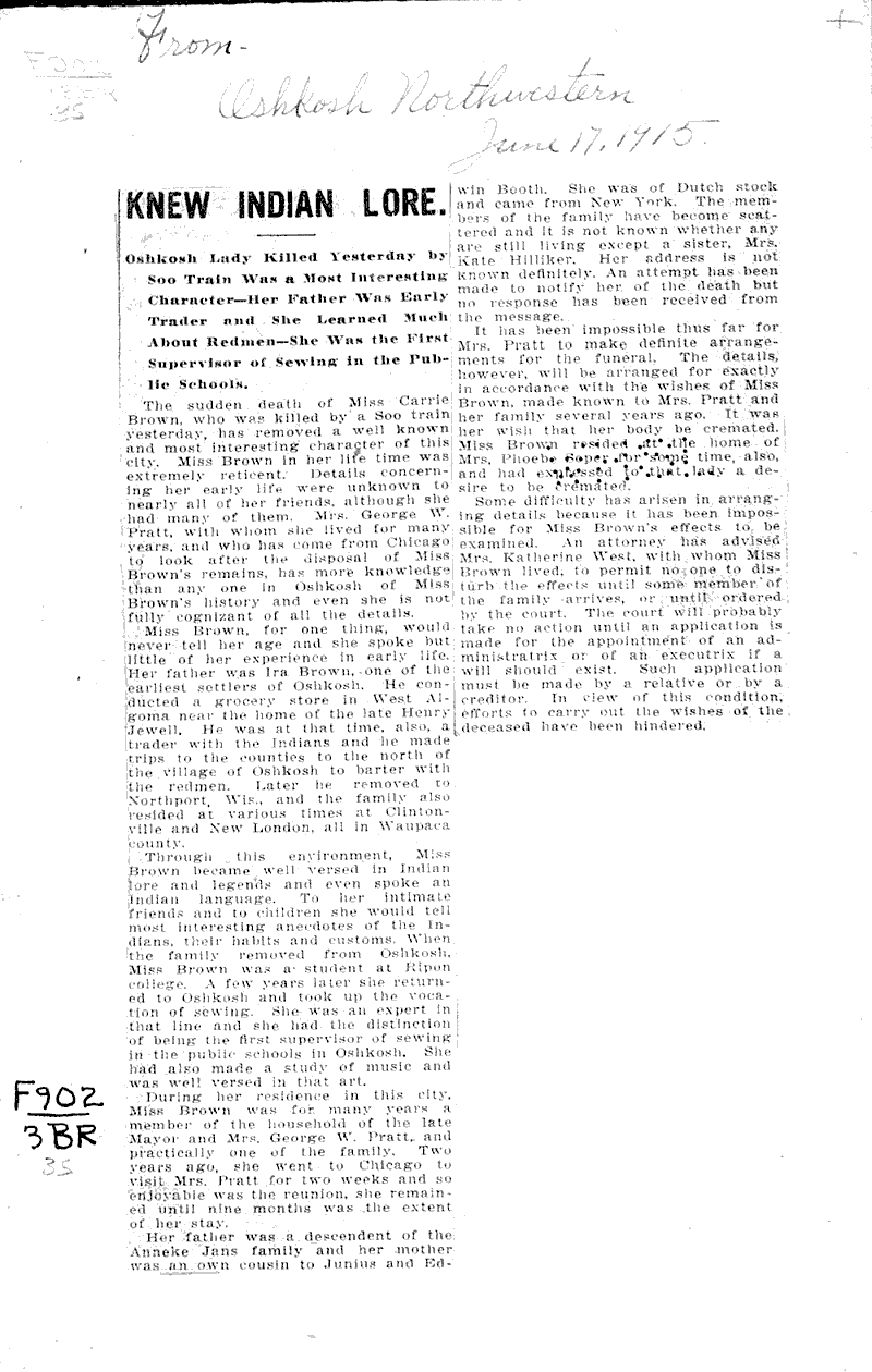  Source: Oshkosh Northwestern Date: 1915-06-17