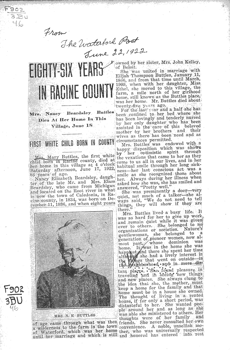  Source: Waterford Post Date: 1922-06-22