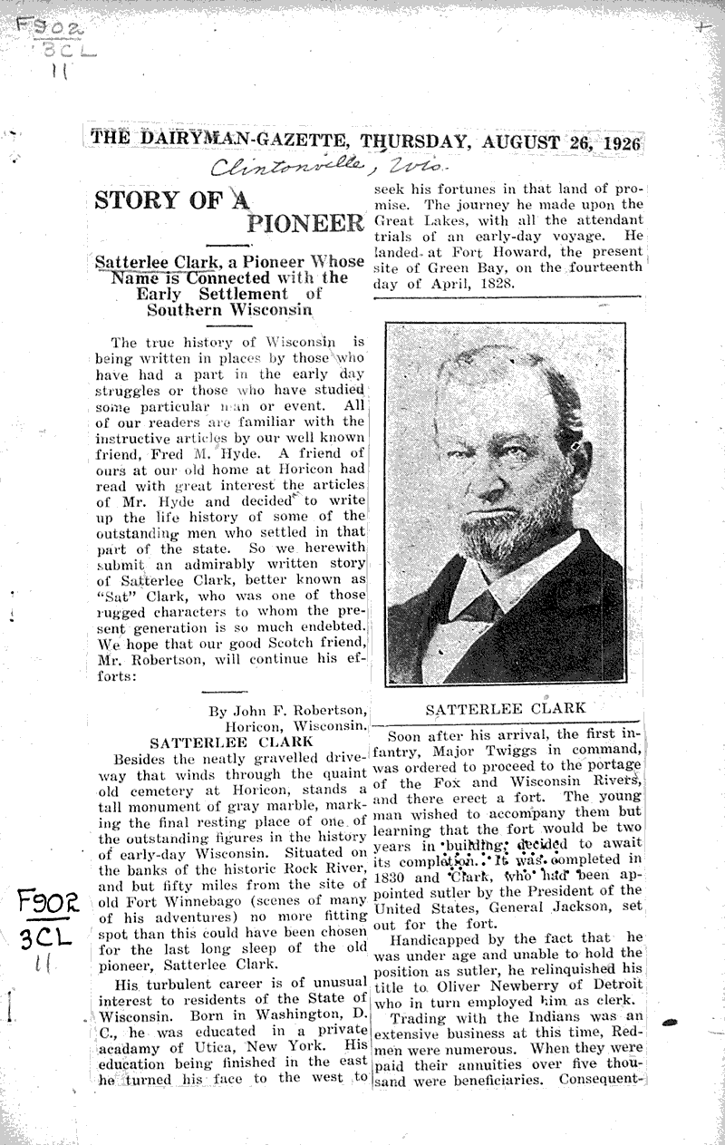  Source: Dairyman-Gazette Date: 1926-08-26