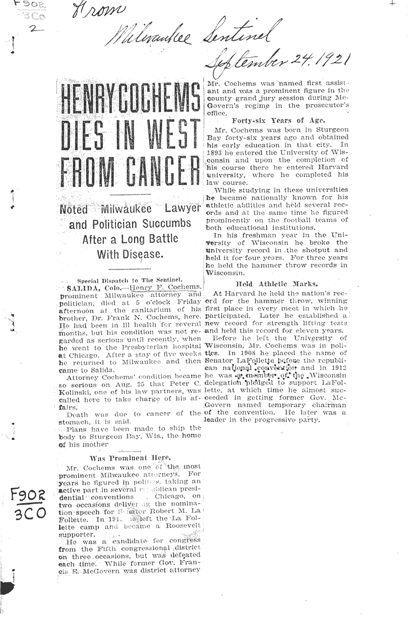  Source: Milwaukee Sentinel Date: 1921-09-24