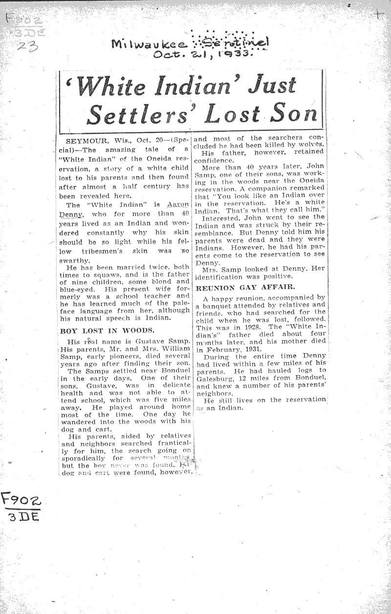  Source: Milwaukee Sentinel Date: 1933-10-21