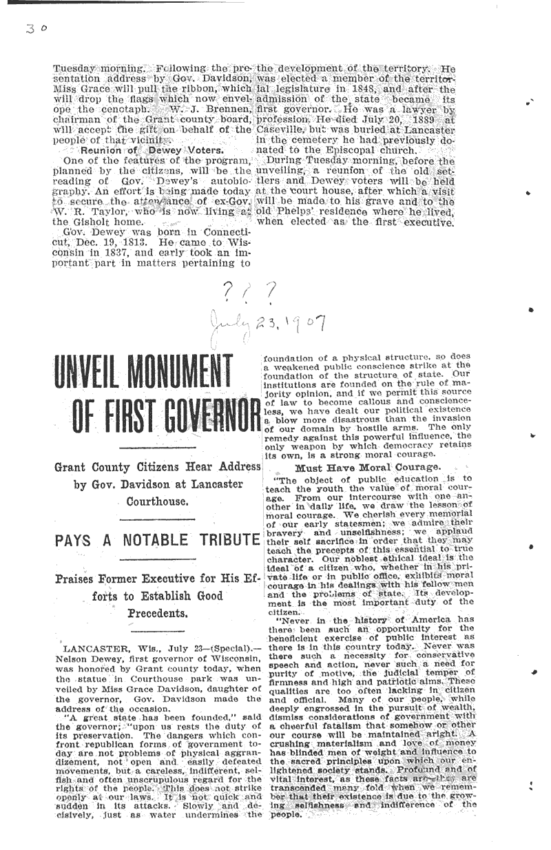  Topics: Government and Politics Date: 1907-07-22