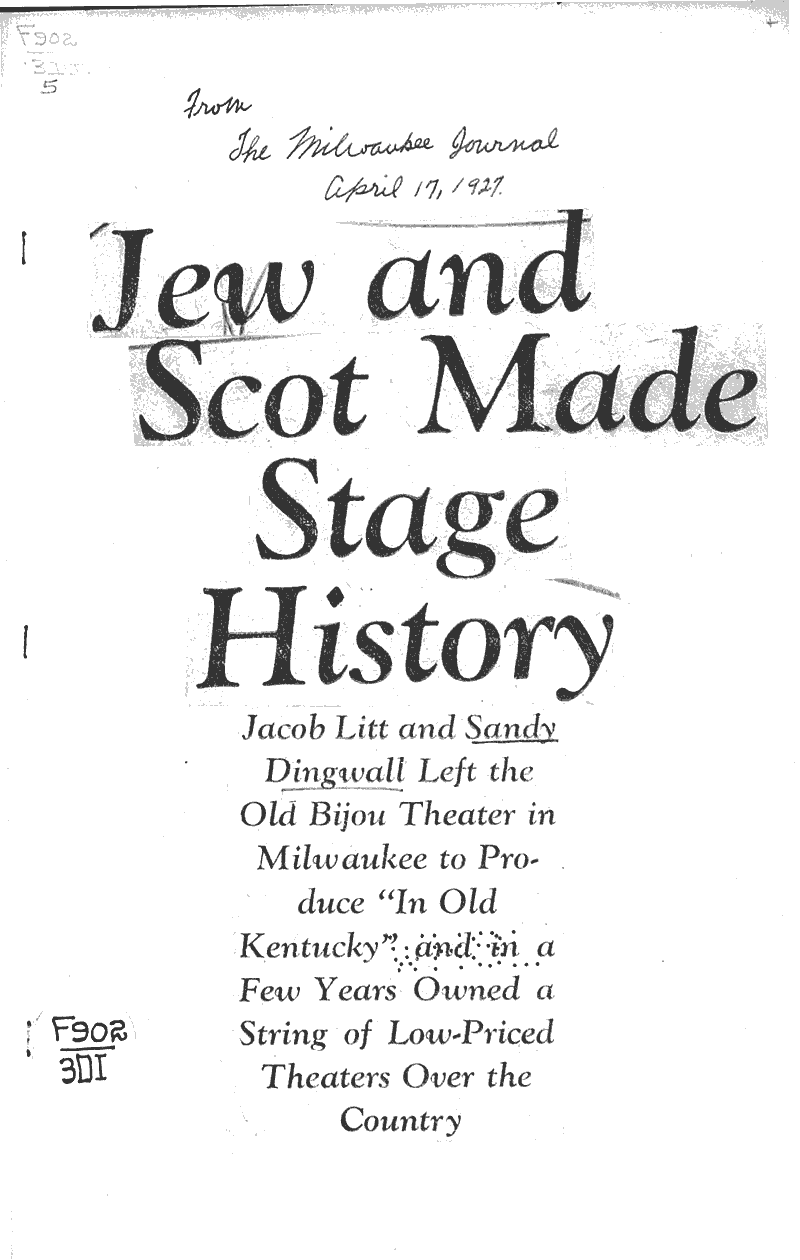  Source: Milwaukee Journal Date: 1927-04-17
