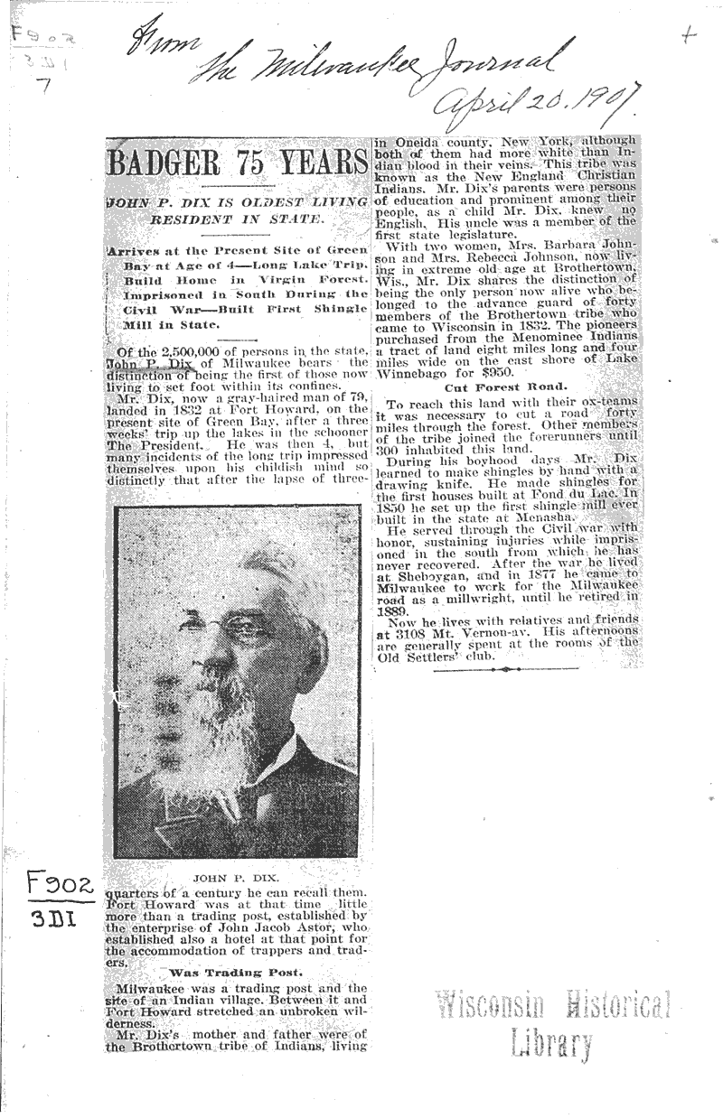  Source: Milwaukee Journal Date: 1907-04-20