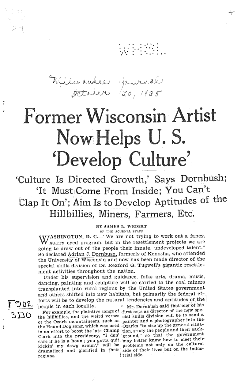  Source: Milwaukee Journal Date: 1935-10-20