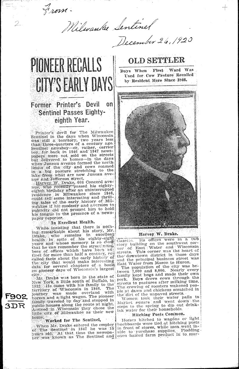  Source: Milwaukee Sentinel Date: 1920-12-26