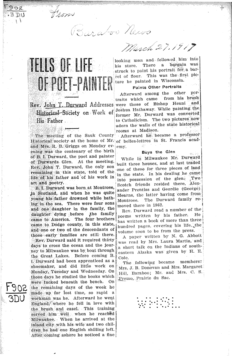  Source: Baraboo Daily News Date: 1917-03-27