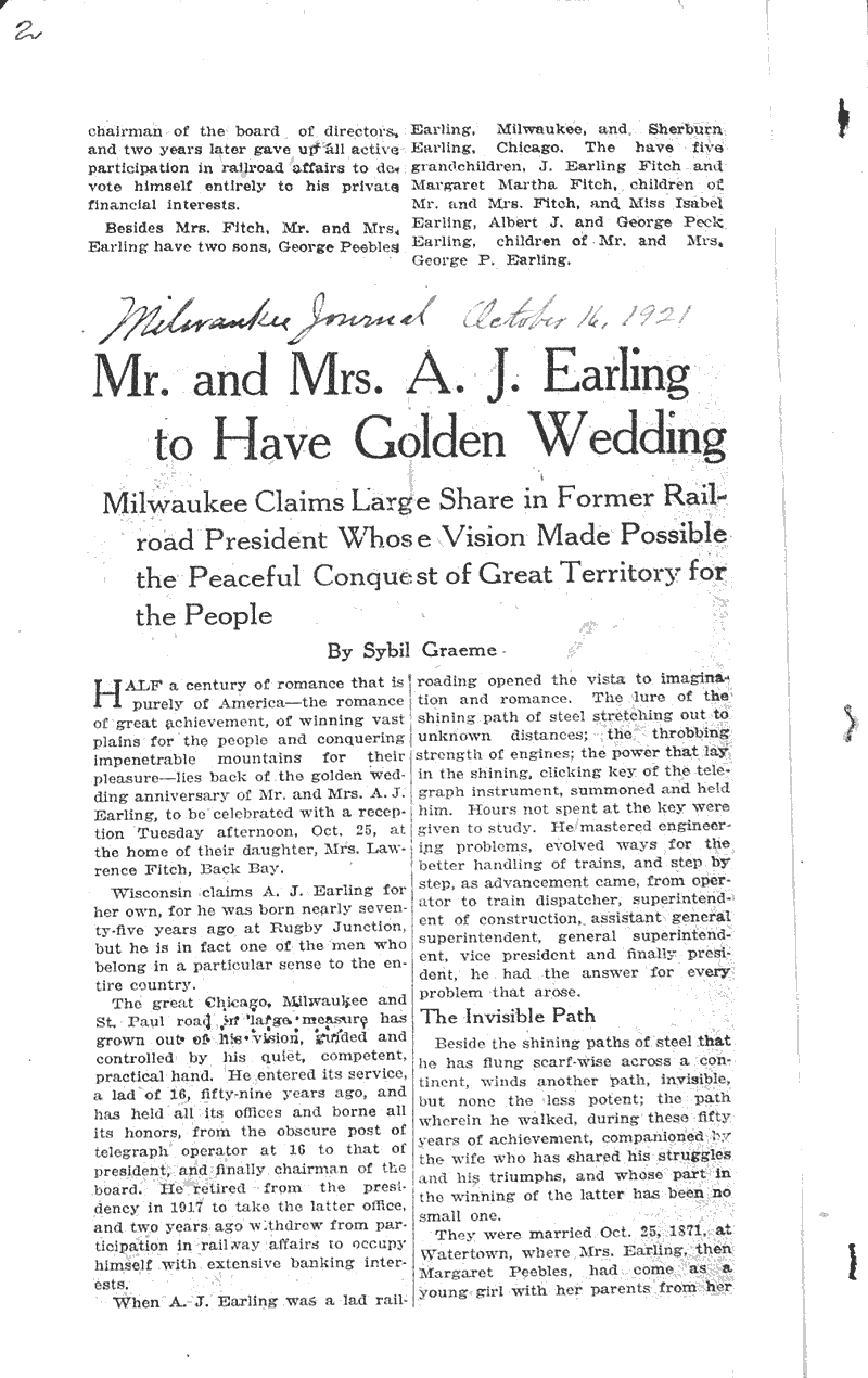  Source: Milwaukee Telegram Date: 1921-10-16
