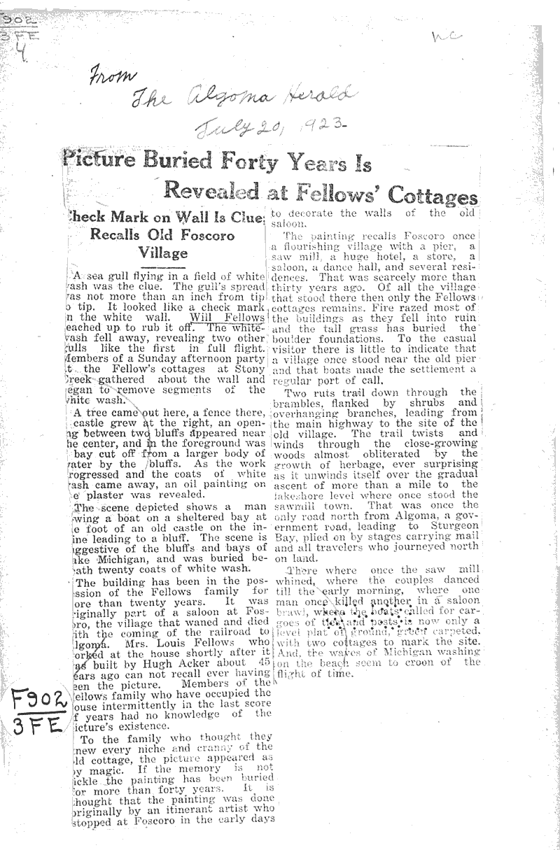  Source: Algoma Herald Date: 1923-07-20