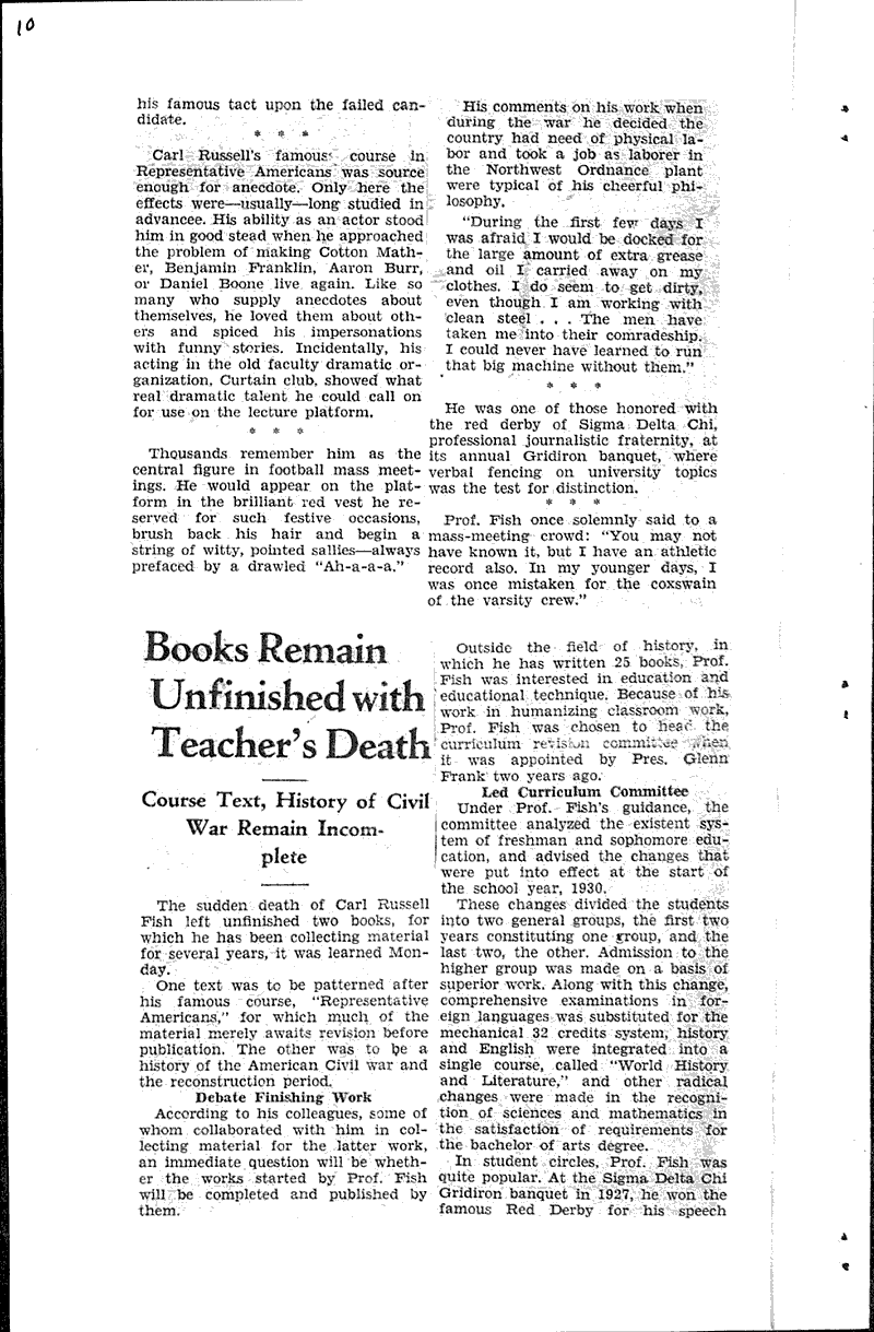  Source: Daily Cardinal Topics: Education Date: 1932-07-12