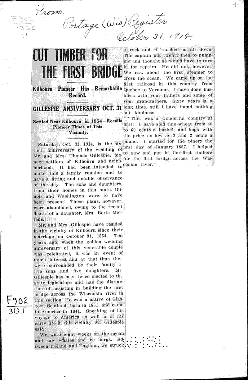  Source: Portage Register Date: 1914-10-31