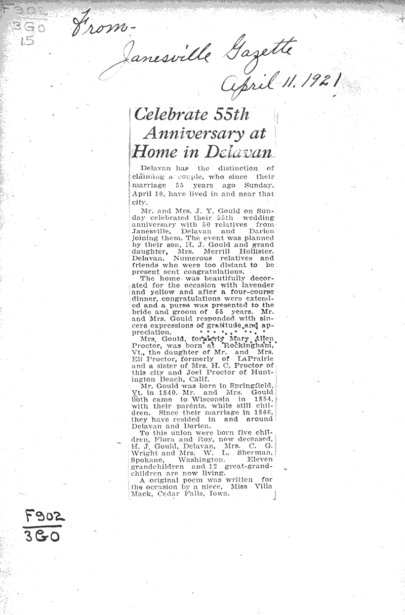  Source: Janesville Gazette Topics: Immigrants Date: 1921-04-11
