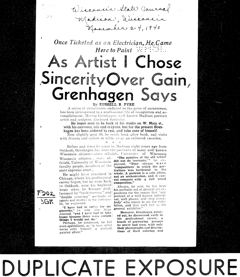  Source: Wisconsin State Journal Topics: Art and Music Date: 1940-11-24