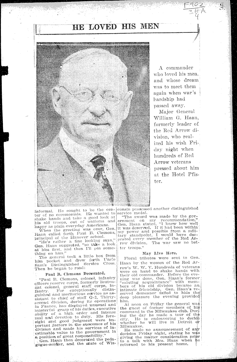  Source: Milwaukee Sentinel Topics: Wars Date: 1922-06-02