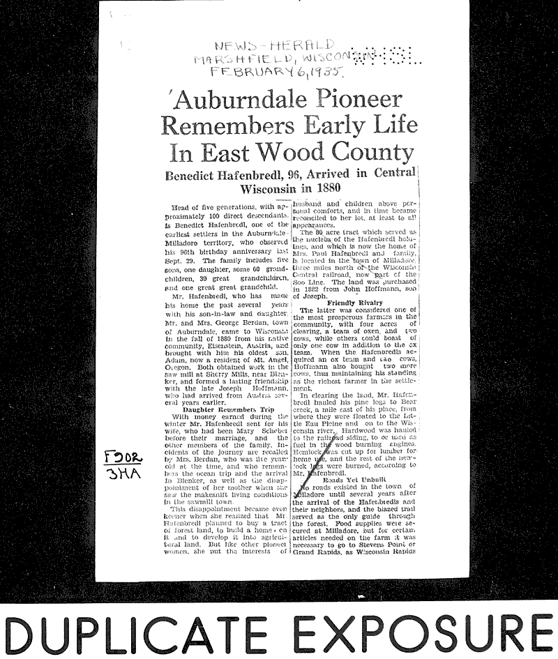  Source: Marshfield News-Herald Date: 1935-02-06