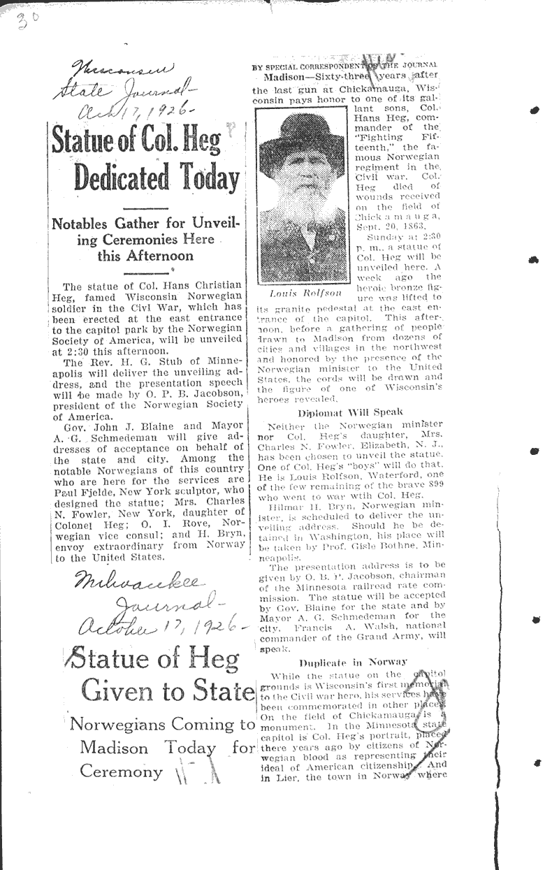  Source: Milwaukee Journal Date: 1926-10-17