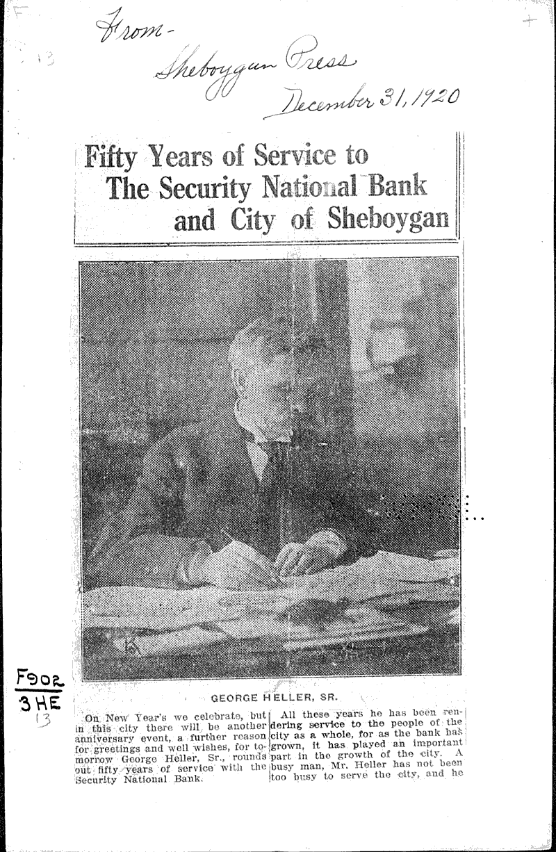  Source: Sheboygan Press Date: 1920-12-31