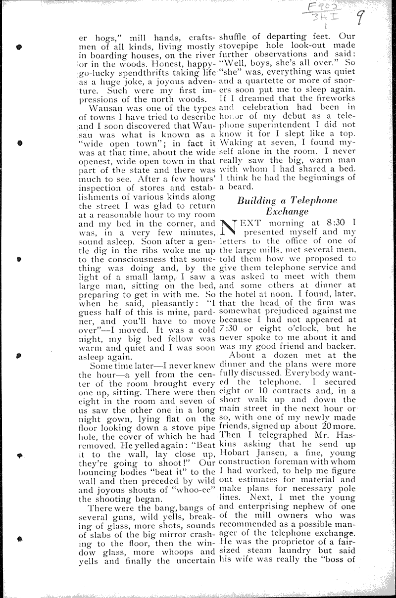  Source: Wisconsin Telephone News Date: 1936-09-??