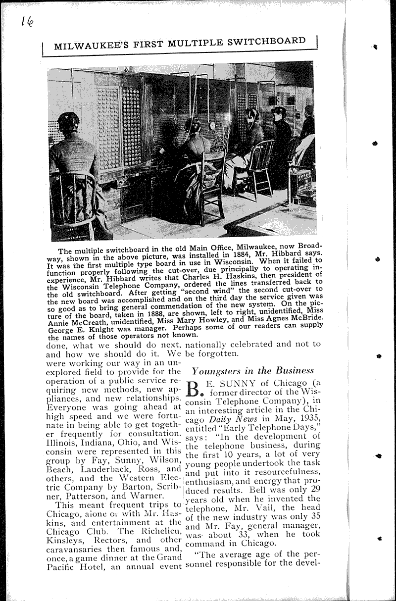  Source: Wisconsin Telephone News Date: 1936-09-??